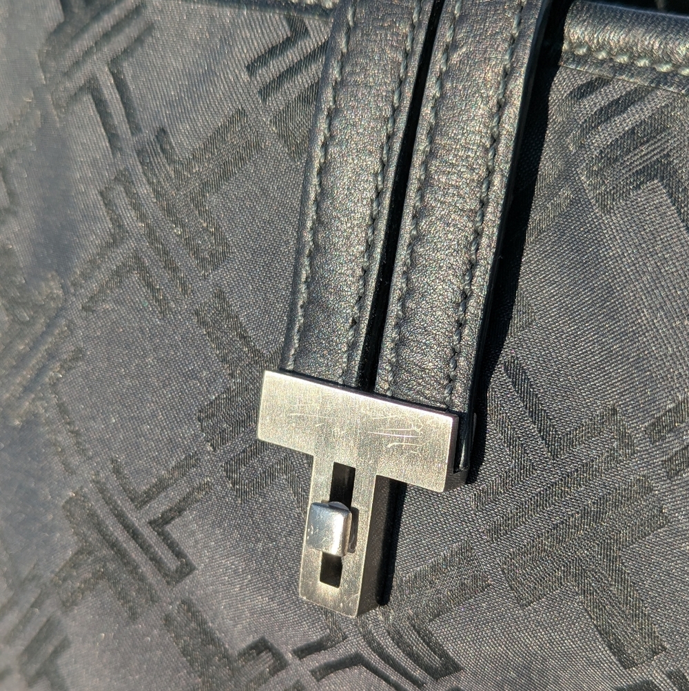 Tumi | Signature Collection Satchel Handbag Ballistic Black w/ Blue Interior - Picture 4 of 16
